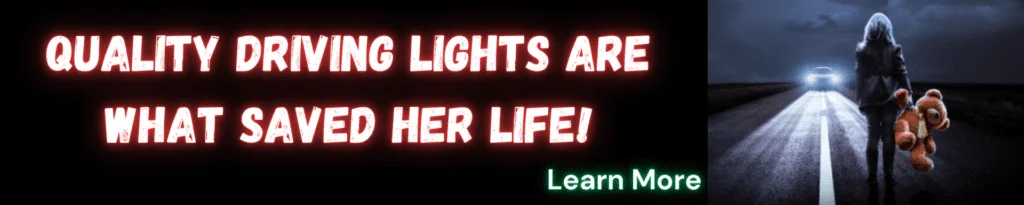 Quality driving lights are what saved her life