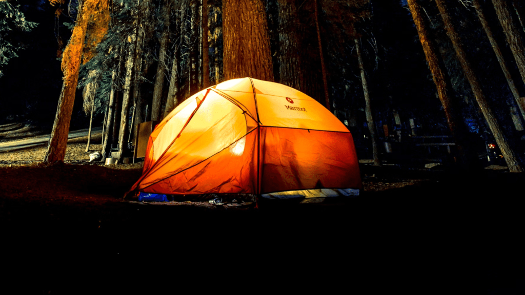 take a portable cooler when camping