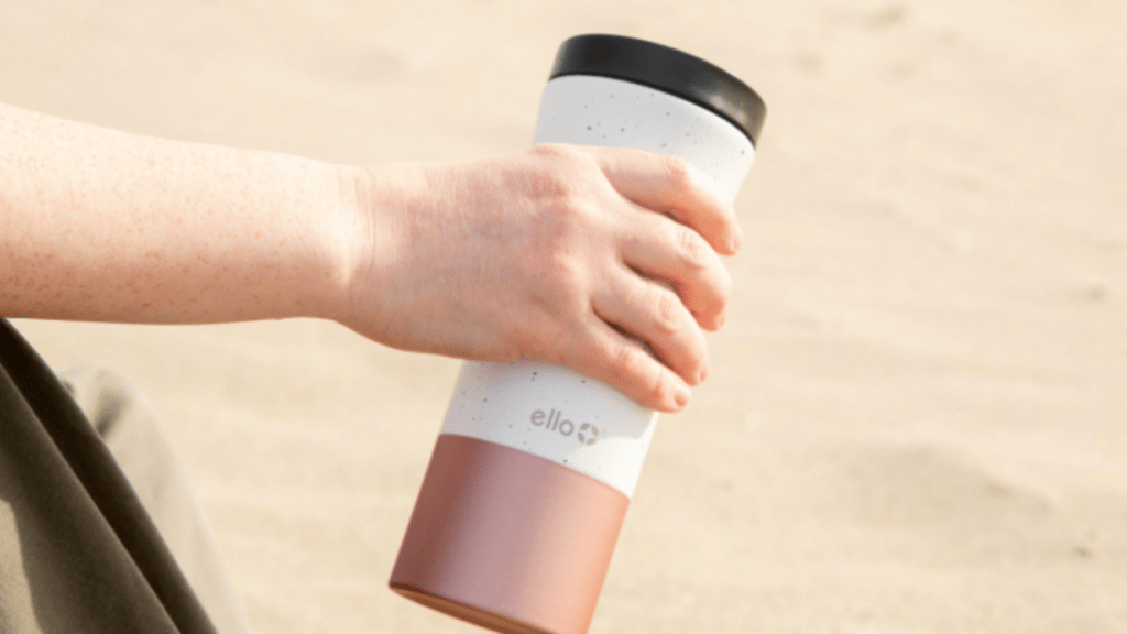 Take your Ello travel coffee mug