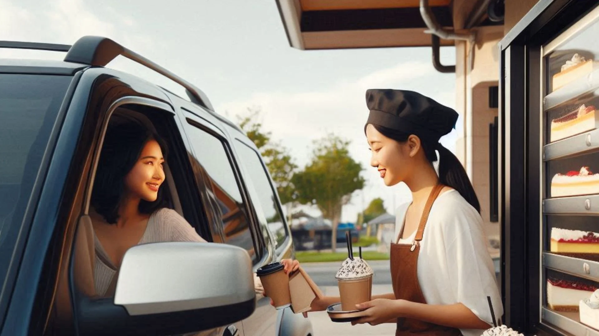 Drive Through Cheesecake and Coffee