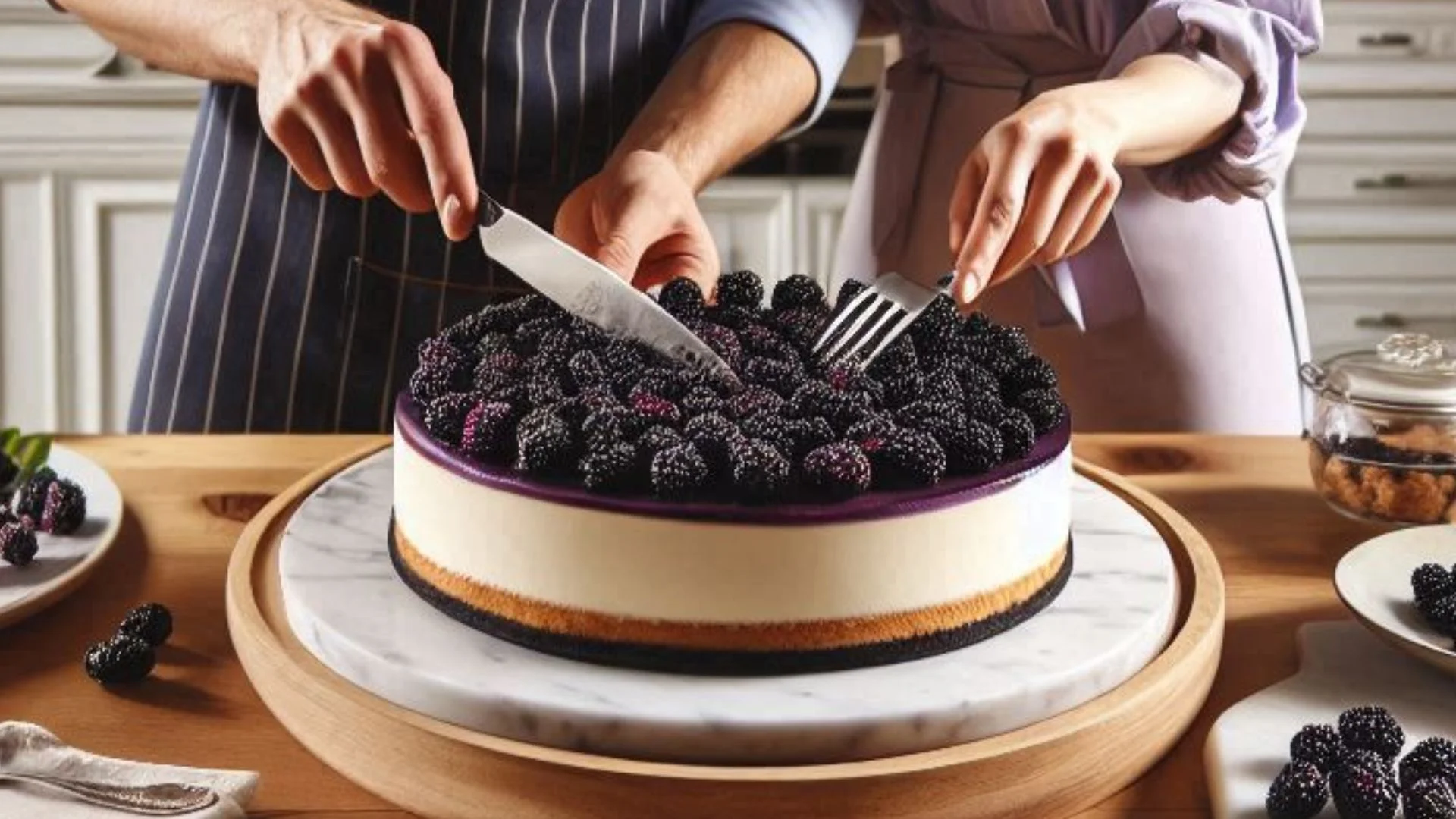 Embracing Mulberry Cheesecakes
